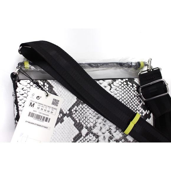 Zara NWT Animal Print Python Snake Shoulder Bag - Picture 5 of 8